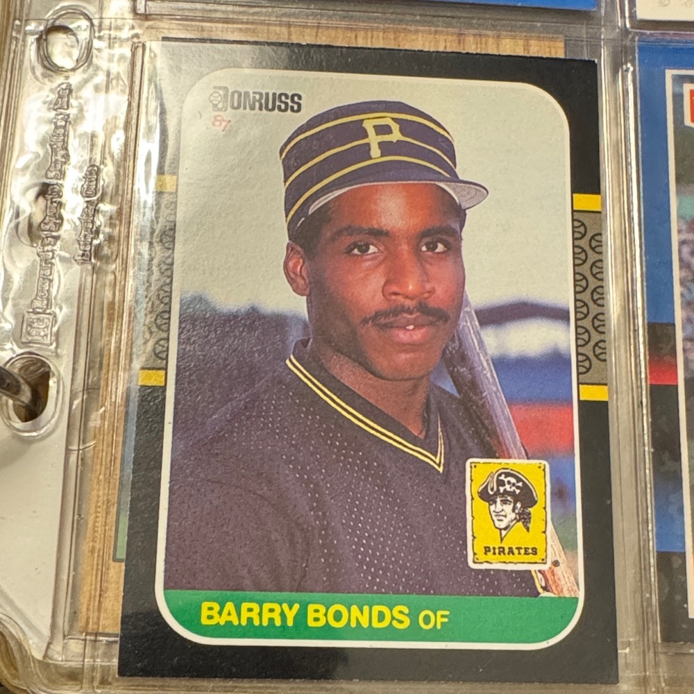 1987 Donruss Barry Bonds Baseball Card
